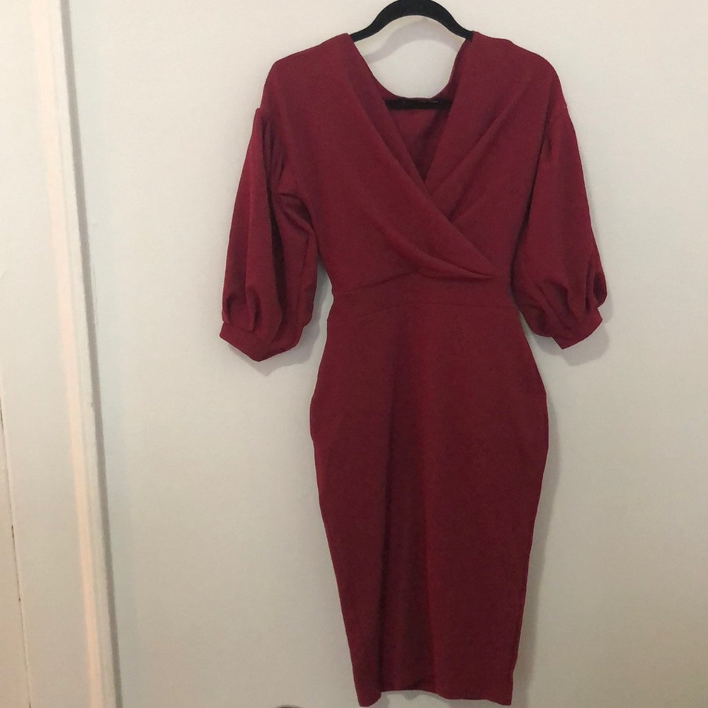 CLASSY BODYCON WRAP DRESS